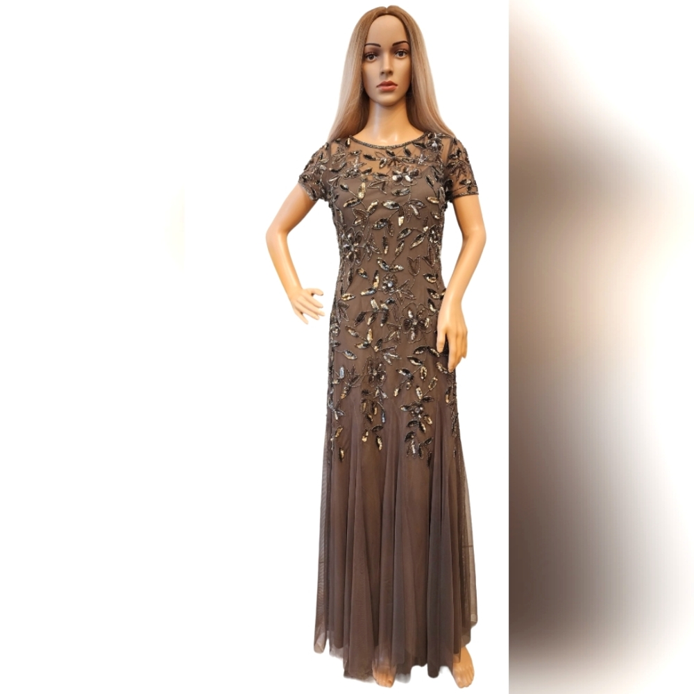 Adrianna Papell Petite P4 Emballished Dress